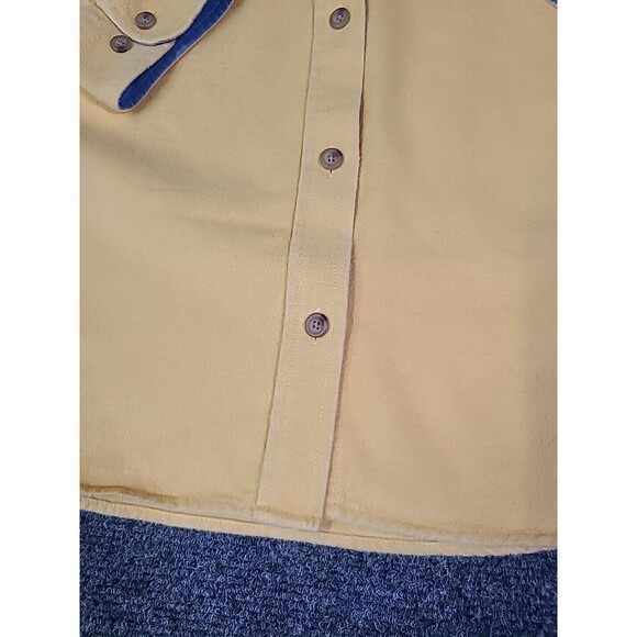 LL Bean Women's Long Sleeve Button Up 278559 Yellow Cotton Size Large Regular - Picture 7 of 10